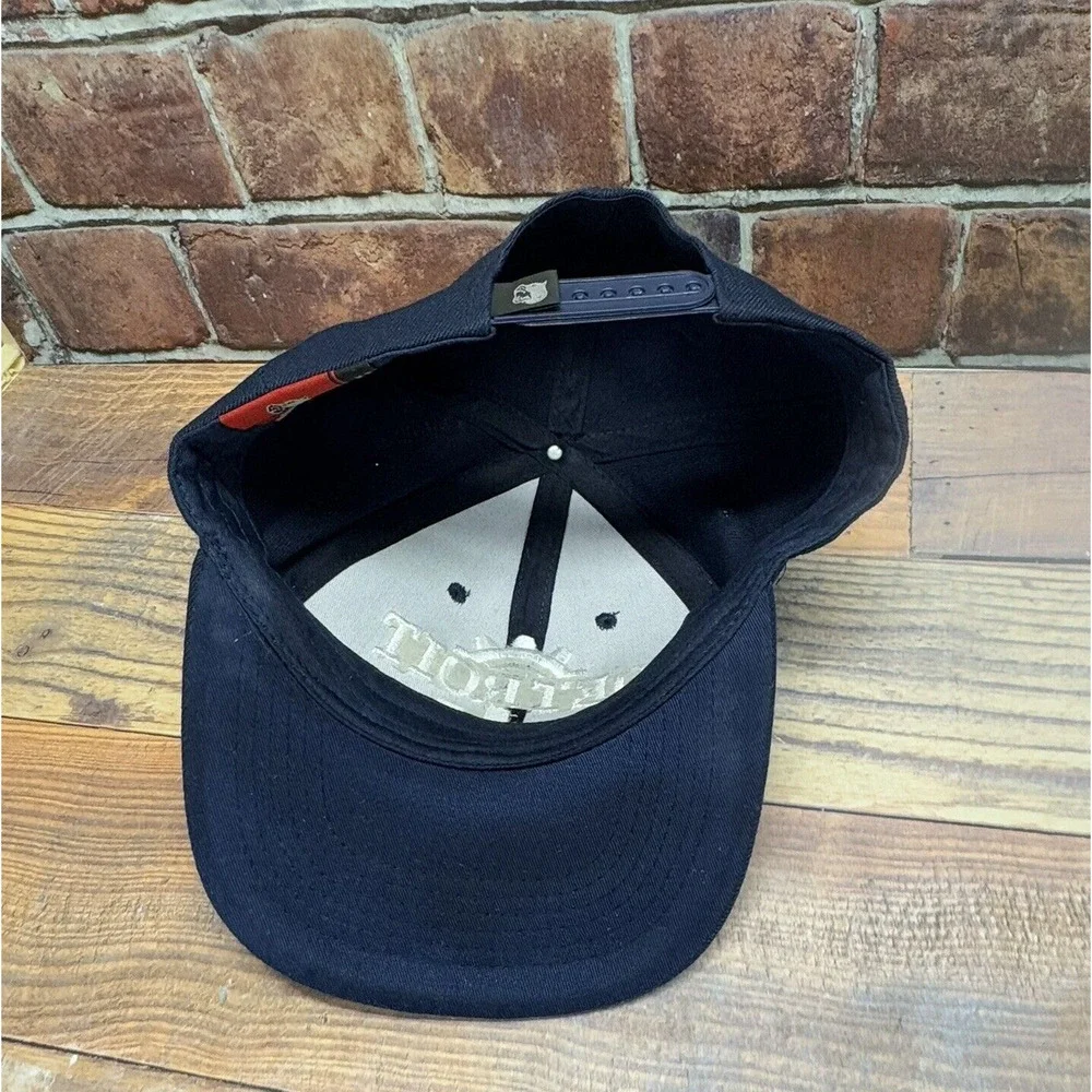 Pit‎ Bull Brand Navy- Detroit The Motor City Snapback hat cap Emdroidered